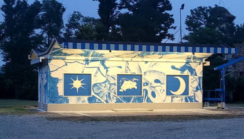 Si inaugura il nuovo murale alla “Cantina Sette Colli”